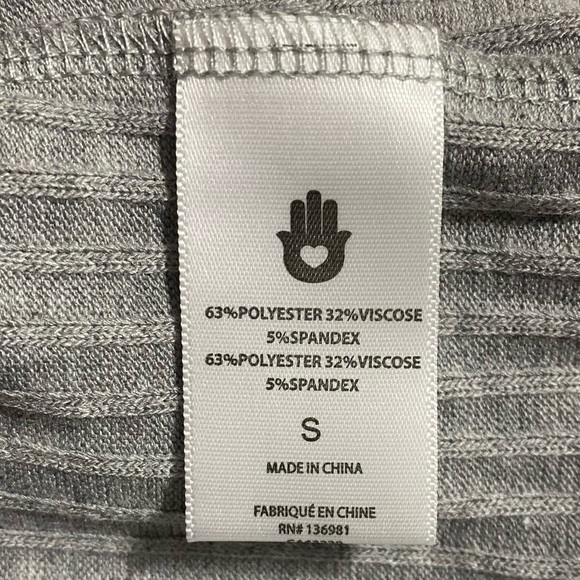 Spiritual Gangster Emma Ribbed Drawstring Waist Jumpsuit Women Small 6 Grey NWOT - Picture 12 of 13